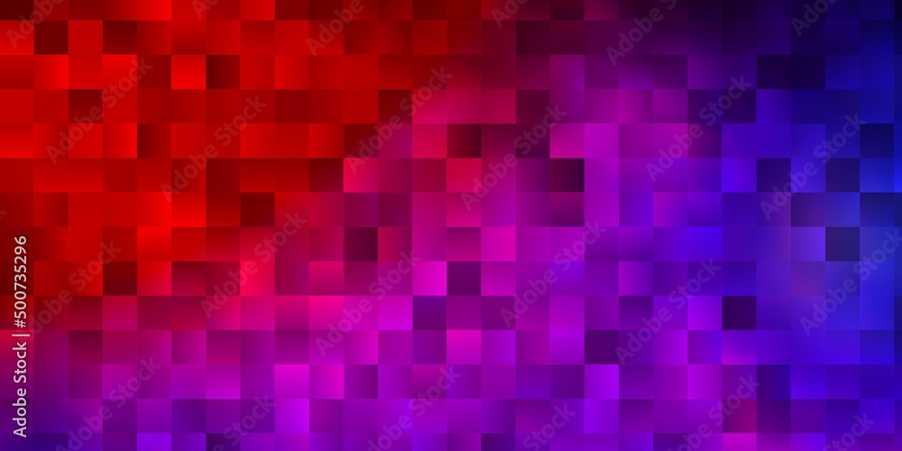Light Blue, Red vector texture in rectangular style.