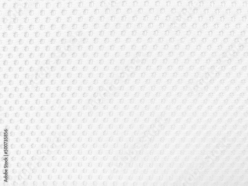 Felt white soft rough textile material background texture close up poker table tennis ball table cloth. Empty white fabric background..