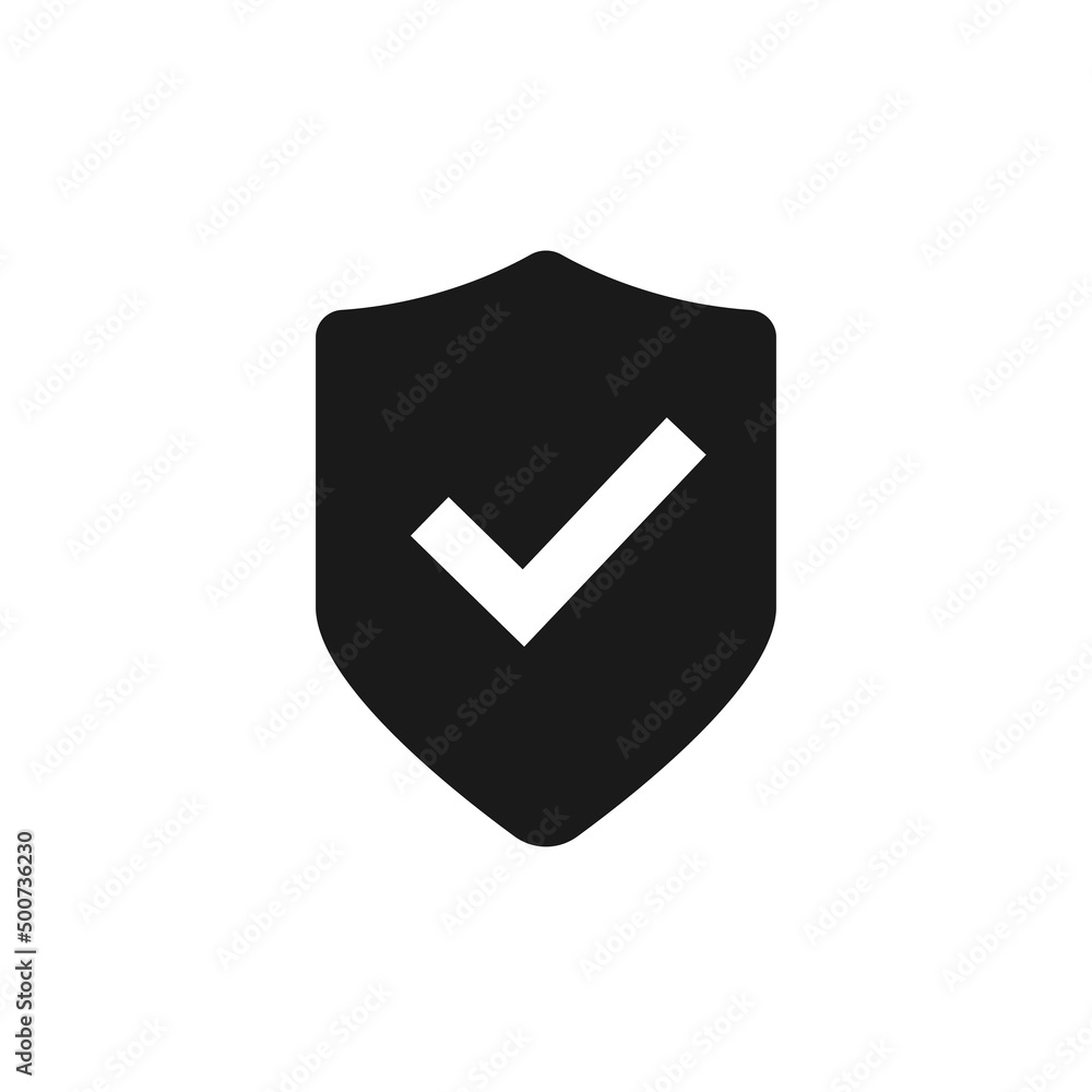 shield secure safe single. Shield and Check Mark Icon Vector shield secure safe single. Shield and Check Mark Icon Vector