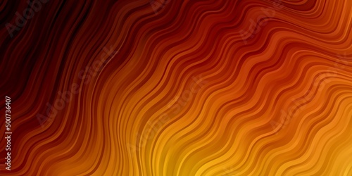 Light Orange vector pattern with lines.
