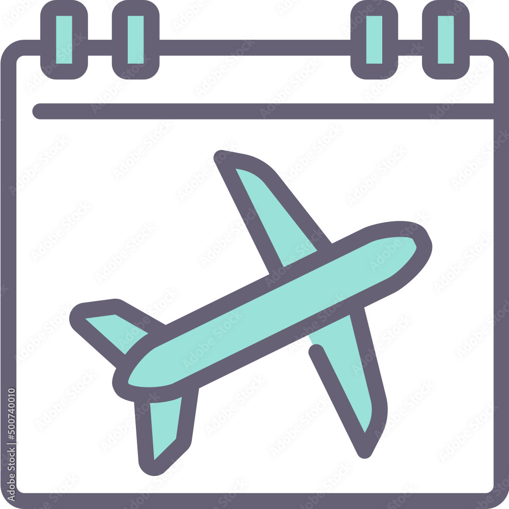 flight time one color icon