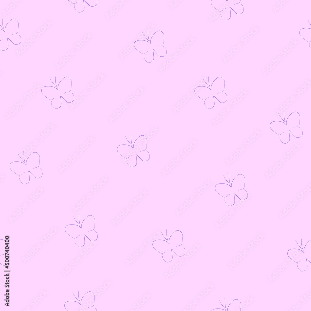 Purple butterfly on pink background vector Purple butterfly on pink background vector