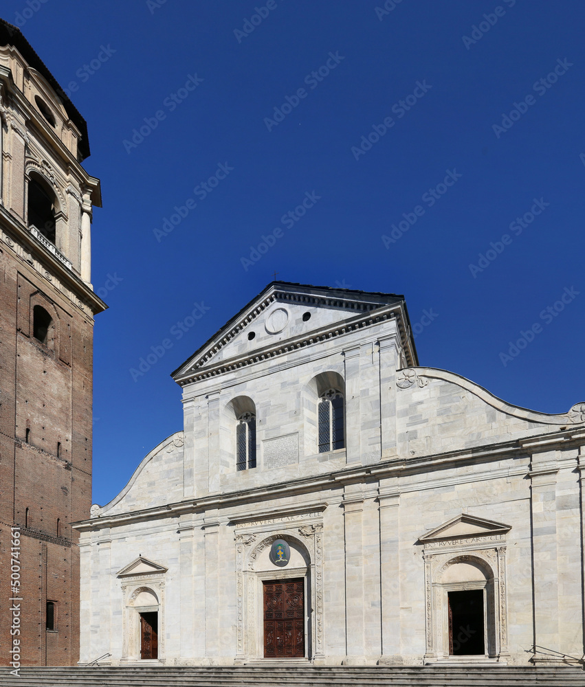 Turin Cathedral in Northern Italy where the famous holy shroud symbol of Christianity is kept