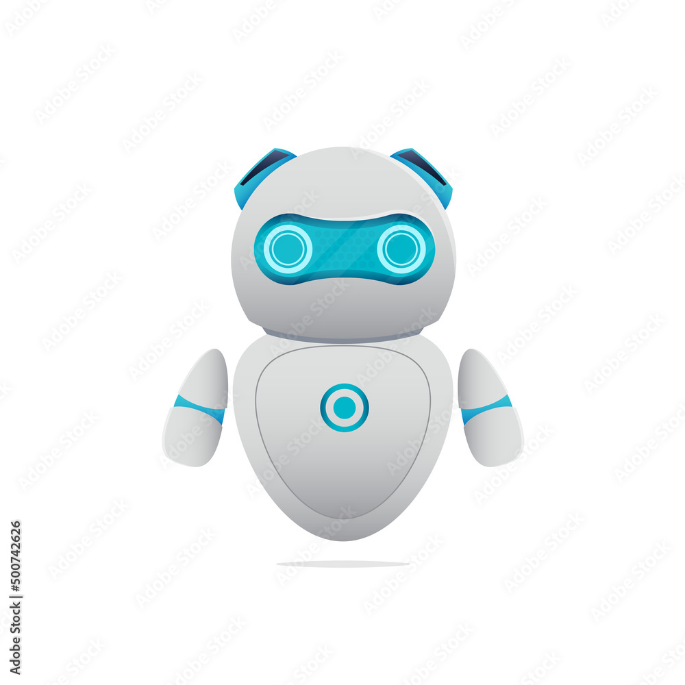 Chatbot robot icon sign in realistic style. Support service concept. Vector illustration isolated on white background. Chatbot robot icon sign in realistic style. Support service concept. Vector illustration isolated on white background.