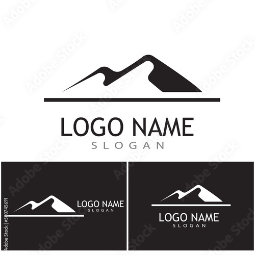 Mountain icon Logo Template Vector illustration design