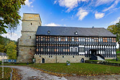 Foresters house at the Monastery Paulinzella in Rottenbach, Thuringia, Germany. photo