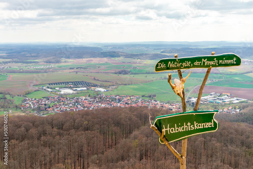 Wanderung zu den Gleichbergen bei Römhild in Südthüringen - Thüringen - Deutschland photo