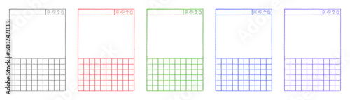 F_2204_a4V_색연필 원고지 그림일기 5set-01. 기본