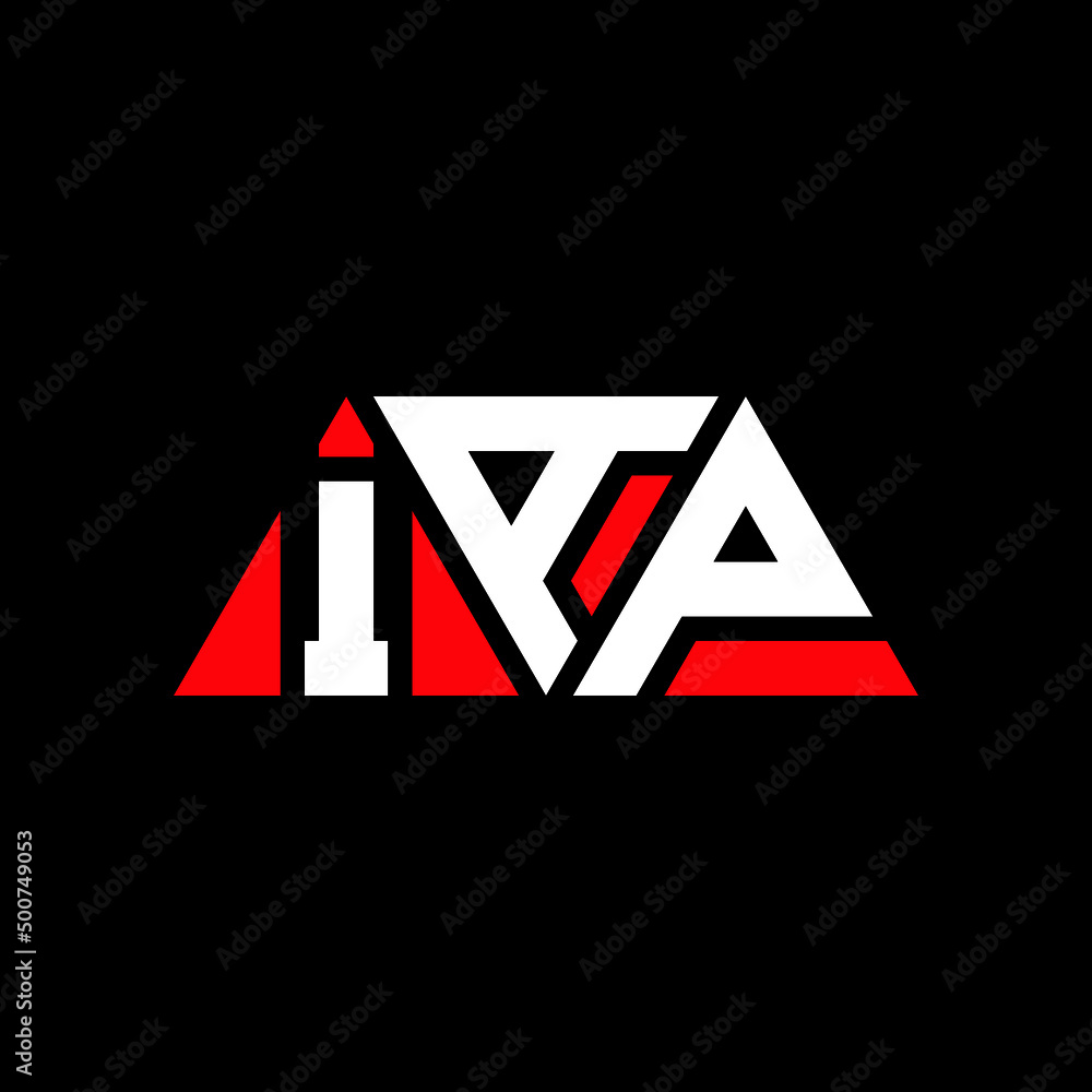 IAP triangle letter logo design with triangle shape. IAP triangle logo ...