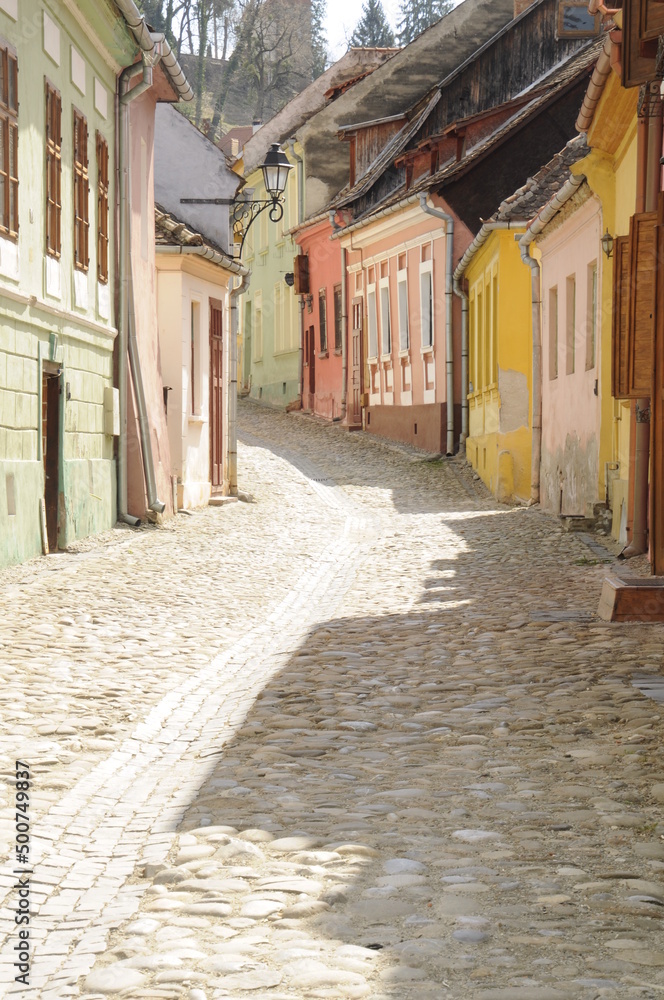 Obraz premium Romania: medieval castles, churches, monasteries, villages, happy cemetery and nature