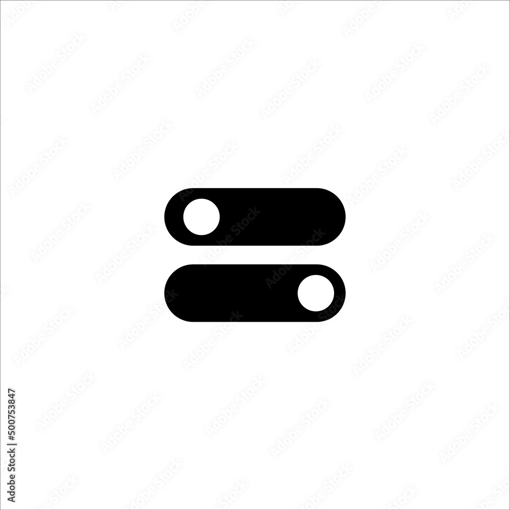 Button on and off icon vector illustration symbol Button on and off icon vector illustration symbol