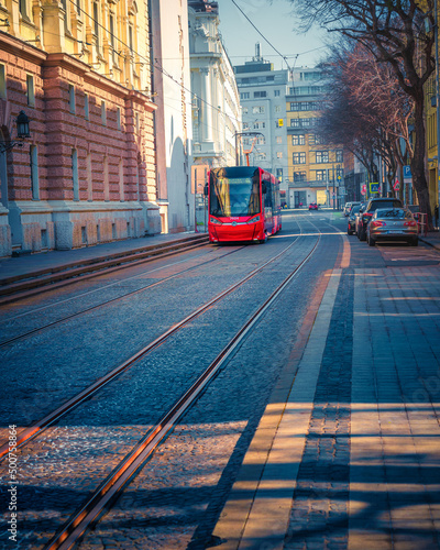 Photography Tram in Bratislava, Slovakia