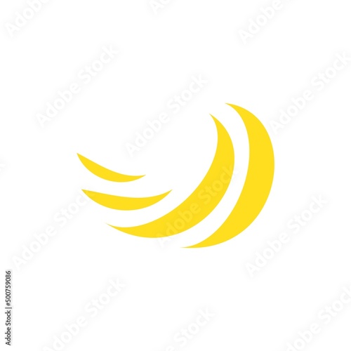banana icon. banana fruits healthy lifestyle symbol template for graphic and web design collection logo vector illustration