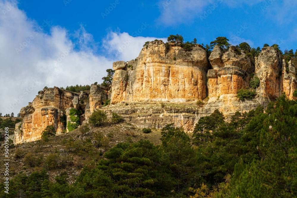 Durch Erosion gebildete Felsenformation in der Serania de Cuenca