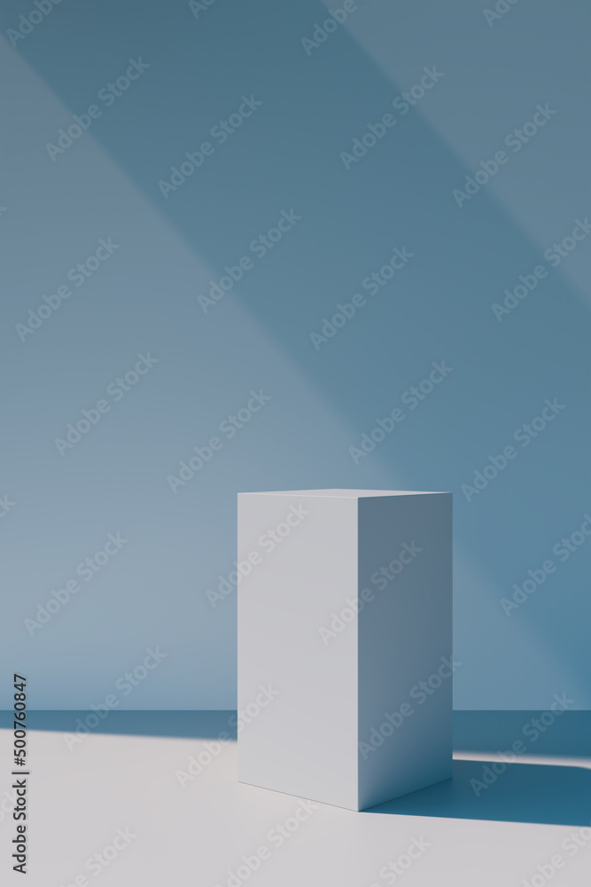 Fototapeta premium Blank product podium, stand. Copy space for cosmetic Product and Package Presentation. Abstract background Scene. 3d rendering