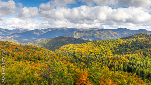 landscape with mountains and sky