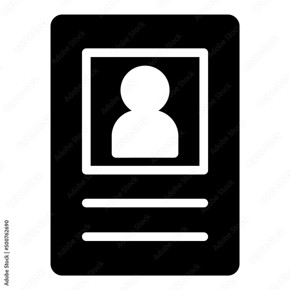 Document Glyph Flat Icon Isolated On White Background Document Glyph Flat Icon Isolated On White Background