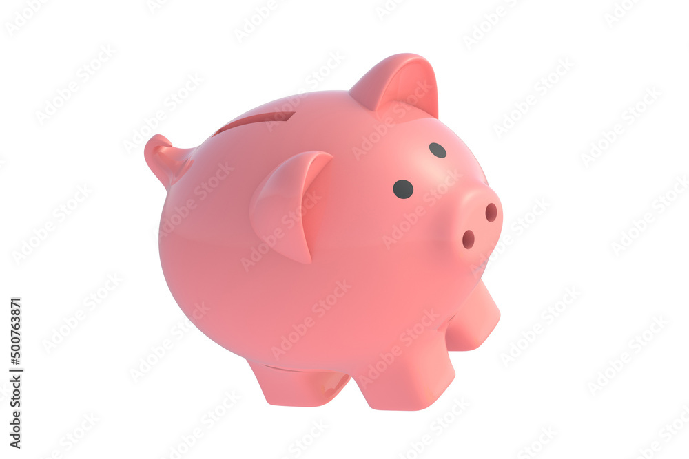 Piggy bank isolated on white background. 3d render Piggy bank isolated on white background. 3d render