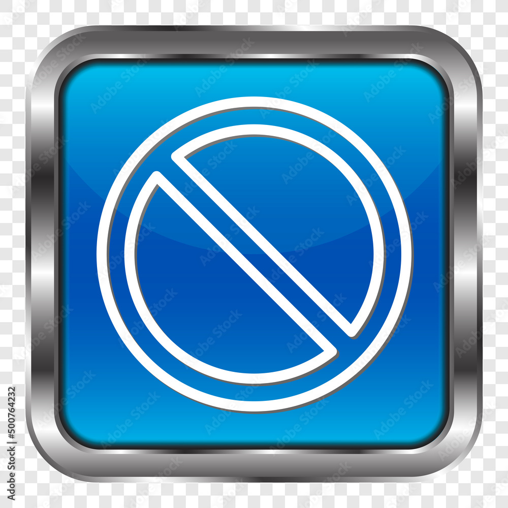Stop vector simple icon. Flat design. Metal, blue square button. Transparent grid.ai Stop vector simple icon. Flat design. Metal, blue square button. Transparent grid.ai