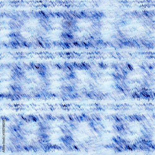  Indigo blue mottled grunge wash linnen print pattern. Vintage nantucket distress fabric textiled effect background in nautical maritime style. Masculine tie dyed worn home deco fashion batik design