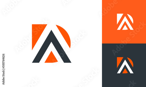 DA letter logo Design real estate logo 
