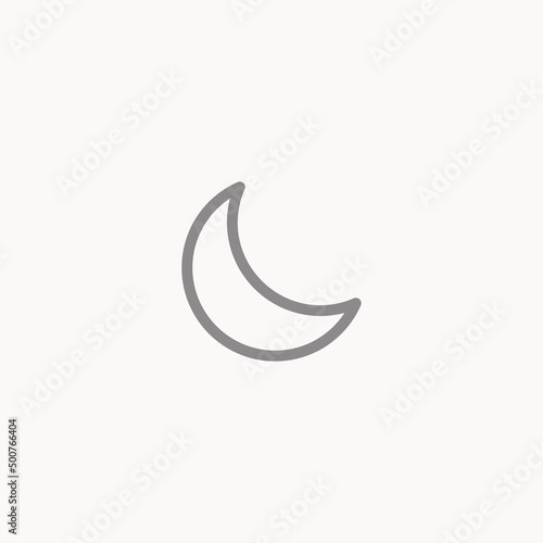 Moon vector icon sign symbol