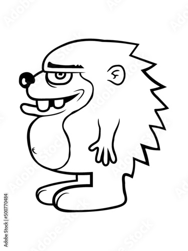 Igel Monster lustig 