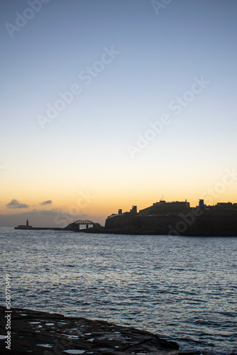 sunset over the sea