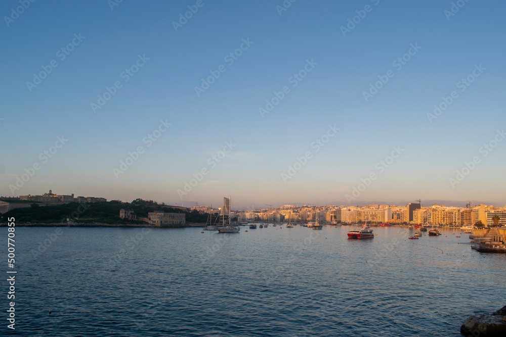 sunset over the river