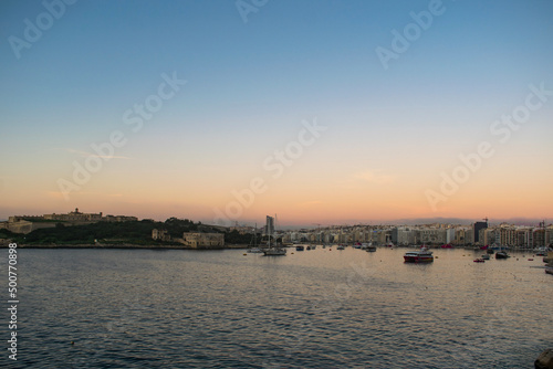 sunset over the river