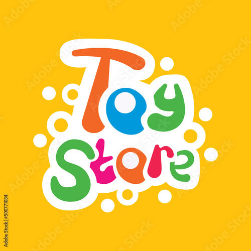 Vector logo of a game room, toy store