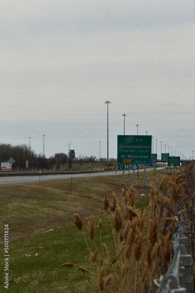 Obraz premium Autoroute 20 Fermée 2022