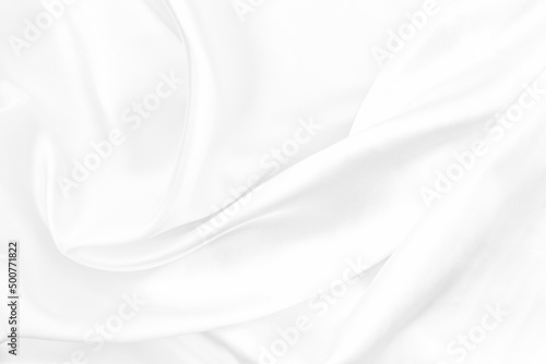 White fabric texture background. Smooth elegant white silk texture