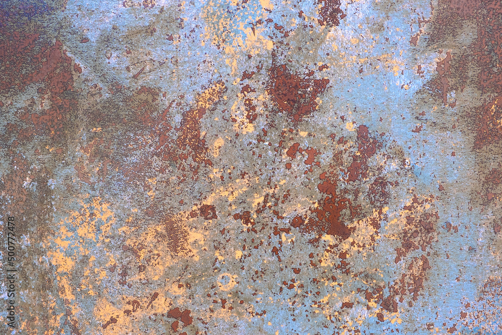 Fototapeta premium Abstract art blue yellow texture background