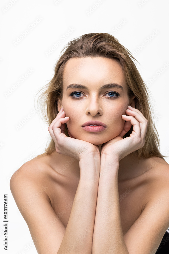 Beauty face woman natural healthy cosmetic skin pure sresh beautiful female concept Beauty face woman natural healthy cosmetic skin pure sresh beautiful female concept