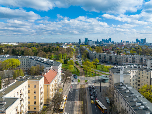 Obraz na płótnie Warszawa w salonie