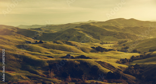 Panoramic Santa Lucia Rolling Hills near Cambria photo