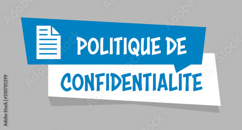 Logo politique de confidentialité.