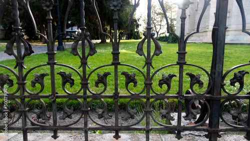 wrought iron fence