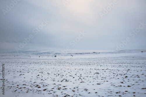 snow on the beach