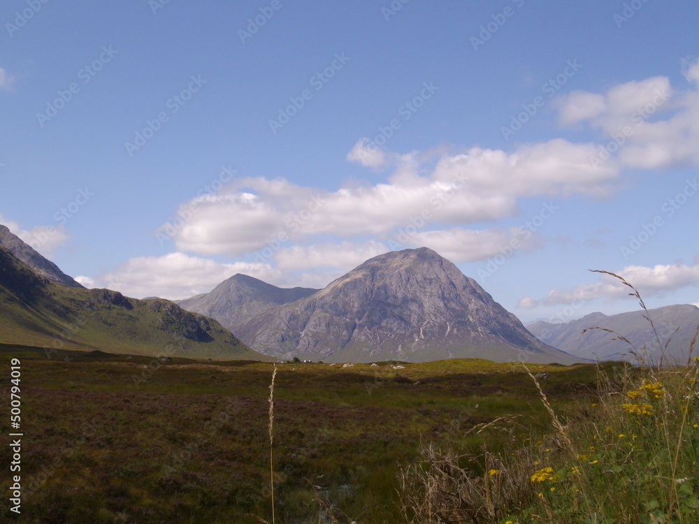 Himmel und Gipfel des Glen Coe, Schottland