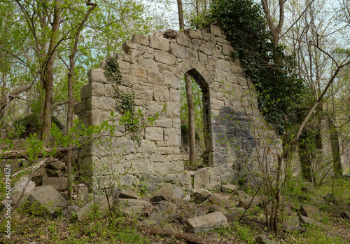 Abandoned Ruined Church - Alberton Road Trail, Patapsco Valley State Park photo