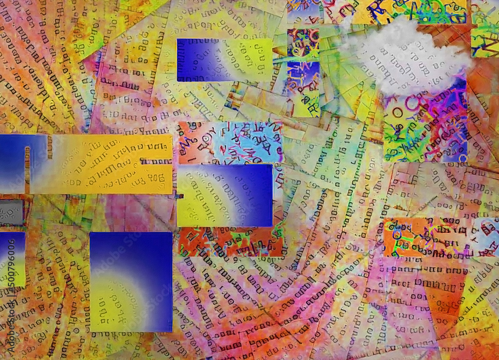 Naklejka premium Modern digital abstract