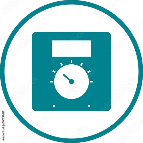 Unique Thermoregulator Vector Glyph Icon