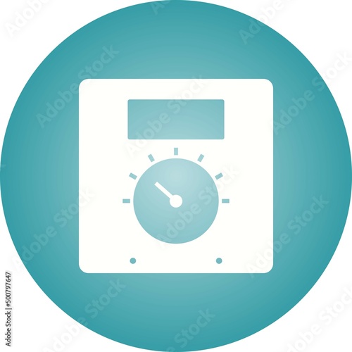 Unique Thermoregulator Vector Glyph Icon