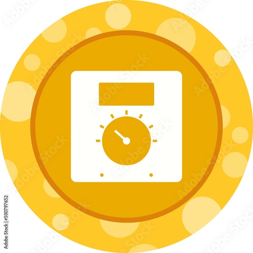 Unique Thermoregulator Vector Glyph Icon