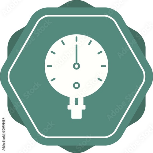 Unique Manometer Vector Glyph Icon