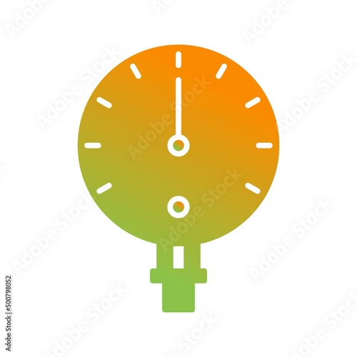 Unique Manometer Vector Glyph Icon