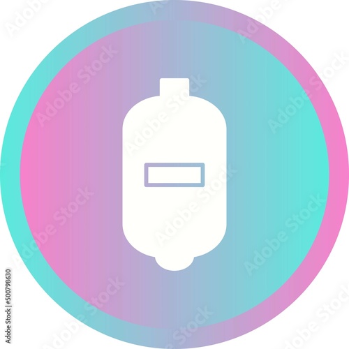 Unique Expansion Tank Vector Glyph Icon