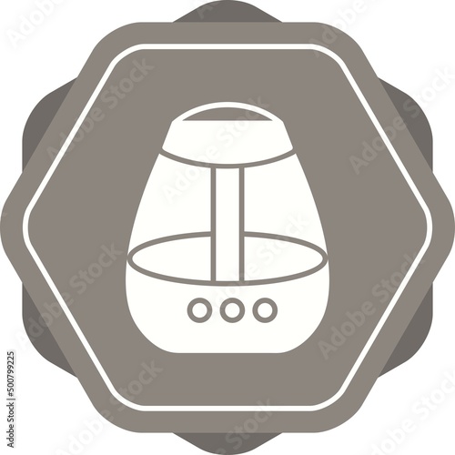 Unique Air Humidifier Vector Glyph Icon